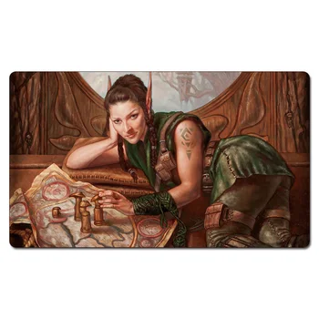 

(Realms Uncharted)Board Game MGT Table Mat for Cards Game Playmat Size 60X35cm Mousepad Custom Design Rug with Free Gift Bag