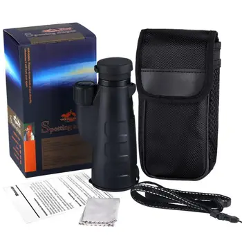 

15x50 High Magnification Monocular Waterproof BaK4 Prism Optics Telescope for Caming Hunting Outdoor with Tripod