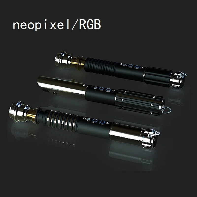 Rgb Neopixel Lightsaber Metal Handle With Blade Luke Anakin Laser Sword Jedi Knight Saber Weapon Led Toys For Youth Gifts Games | Игрушки и