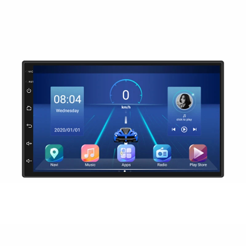 Android 10 1 универсальное 7 ''автомобильное радио стерео GPS навигация Bluetooth wifi 2din