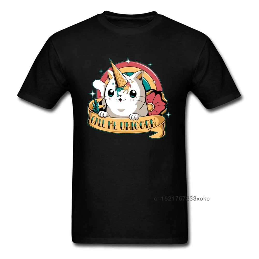 Футболка Мужская/женская с принтом единорога милая рубашка рисунком мороженого