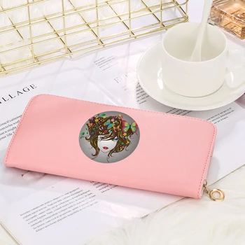 

Personalized Pattern Design Women Wallets Long Money Bag Zipper Coin Purse Cards ID Holder Lady Wallet PU Leather Cartera Mujer