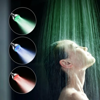 

7 Colors Handheld LED Shower Head Sprayer Sprinkler Corrosion Resistance Automatic Waterfall Shower Single Bathroom Showerhead