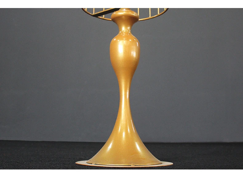 JAROWN New European Style Wrought Iron Bird Cage Floral Flower Arrangement Wedding Props Decoration Home Garden Decoration (8)