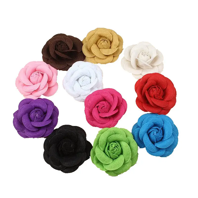 5pcs/lot 5.5cm Artificial Flower Camellia Head Wedding Party Home Decoration Corsage Shoes Hat Accessories Craft | Дом и сад