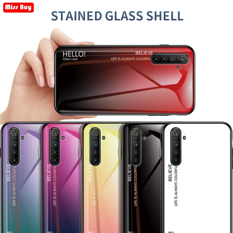 

For Xiaomi Redmi Note 8 Case Luxury Gradient Tempered Glass Protective Shockproof Phone Cover For Xiaomi Redmi Note 8t 10 10 Pro