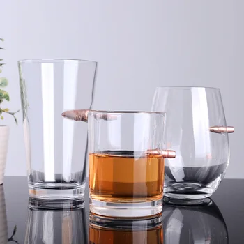 

Creative Clear Glass Cup Bullet Handle Whiskey Wine Glass Heat-resistant Milk Coffee Mug Cold Drink Juice Tumble Home Drinkware