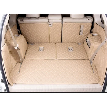 

Car Travel ) Good! Special trunk mats for New Toyota Land Cruiser Prado 150 7seats 2016 waterproof boot carpets for Prado 2016