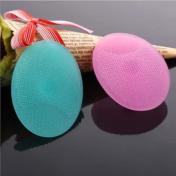 

1Pcs Soft Brush Facial Care Exfoliating Brush Infant Baby Soft Silicone Wash Face Cleaning Pad Skin SPA Scrub Cleanser Tool