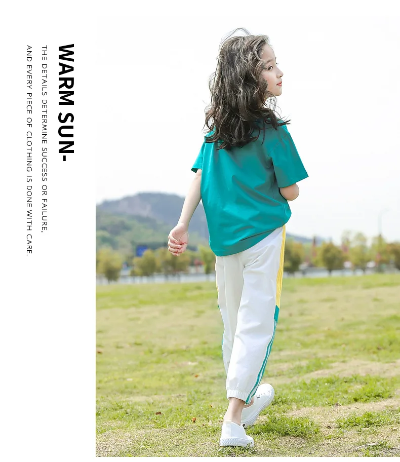 Mädchen Sportanzug Sommer - 2-teiliges Outfit Mit Shirt & Shorts