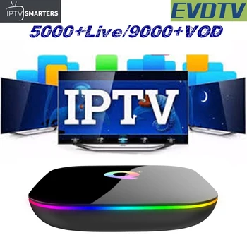 

Q PLUS IPTV 6K Smart TV Box Android 8.1 2.4G Wifi H.265 Arabic Iran USA Belgium Europe IPTV Media Player Set Top Box Q+