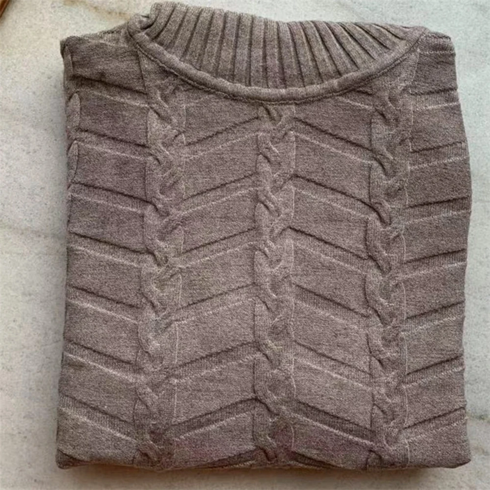 khaki Sfit женские костюмы, шерсть, теплые трикотажные наборы, свитер с петельками+ штаны, комплект из двух предметов, женский зимний теплый женский спортивный комплект - Цвет: khaki