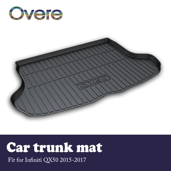 

Overe 1Set Car Cargo rear trunk mat For Infiniti QX50 2015 2016 2017 Anti-slip carpet Waterproof mat Car accessories Styling