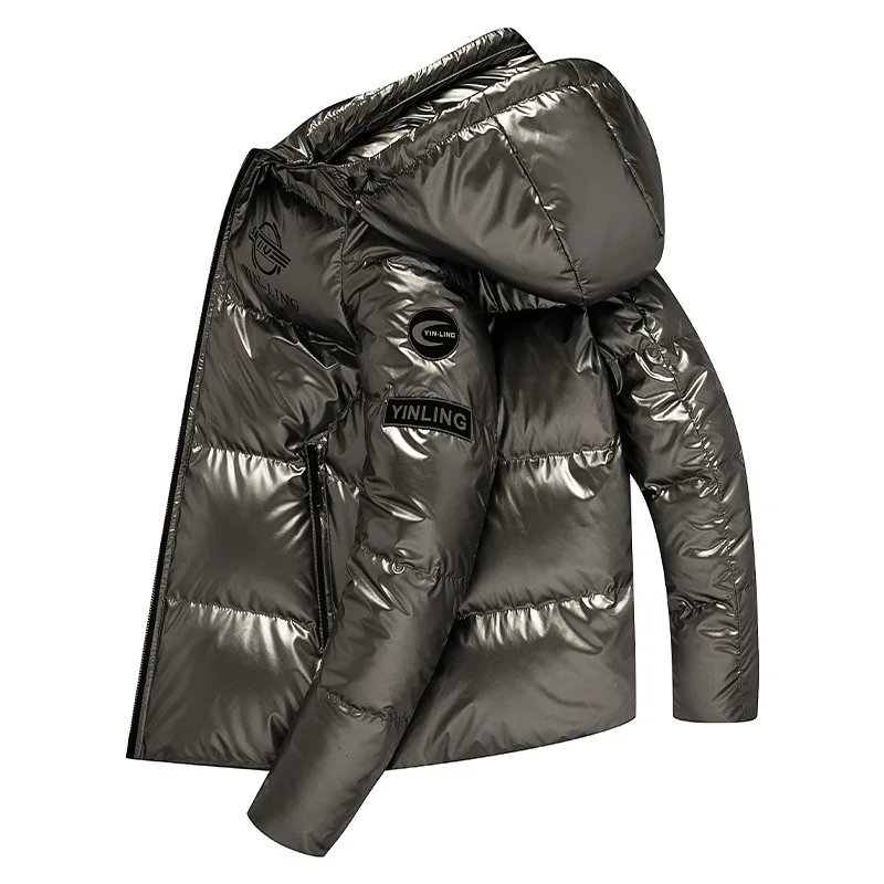 Мужская зимняя куртка, утолщенное теплое пальто, корейские парки, 90% белый утиный пух, высокое качество, водонепроницаемая и ветрозащитная куртка