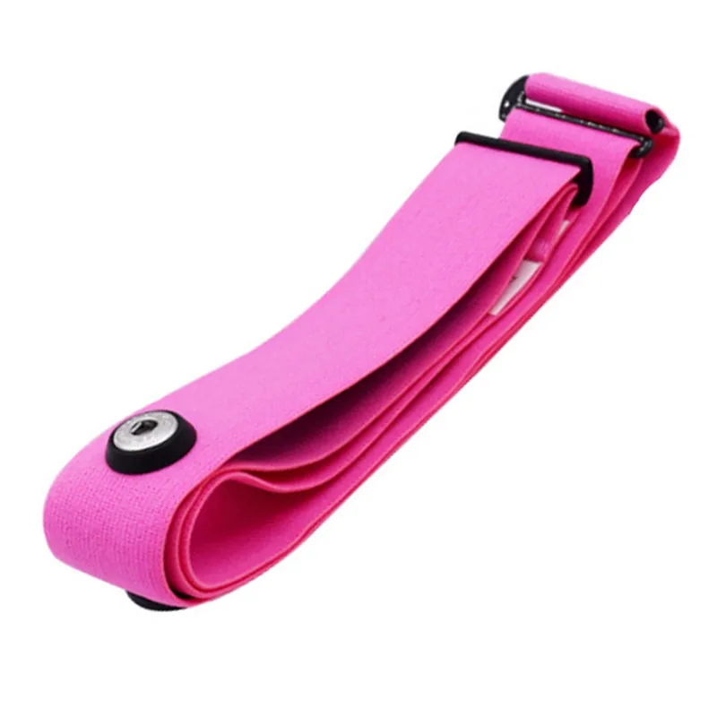 Эластичный нагрудный ремень Регулируемый мягкий ремень полосы для Polar Спорт Бег монитор сердечного ритма для Bluetooth фитнес оборудование ZX00 - Цвет: pink