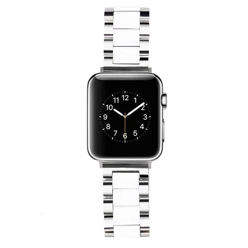 Нержавеющая сталь Керамика ремешок для apple watch band 44 мм 40 мм, 42 мм, 38 мм, версия наручных часов iwatch, ремешок apple watch в едином положении во время занятий легкой атлетикой, 5/4/3/2/1