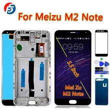 Fansu ips Lcd дисплей для Meizu M2 Note 5,5 дюймов кодирующий преобразователь сенсорного экрана в сборе 1920*1080 рамка с бесплатной стеклянной пленкой инструменты