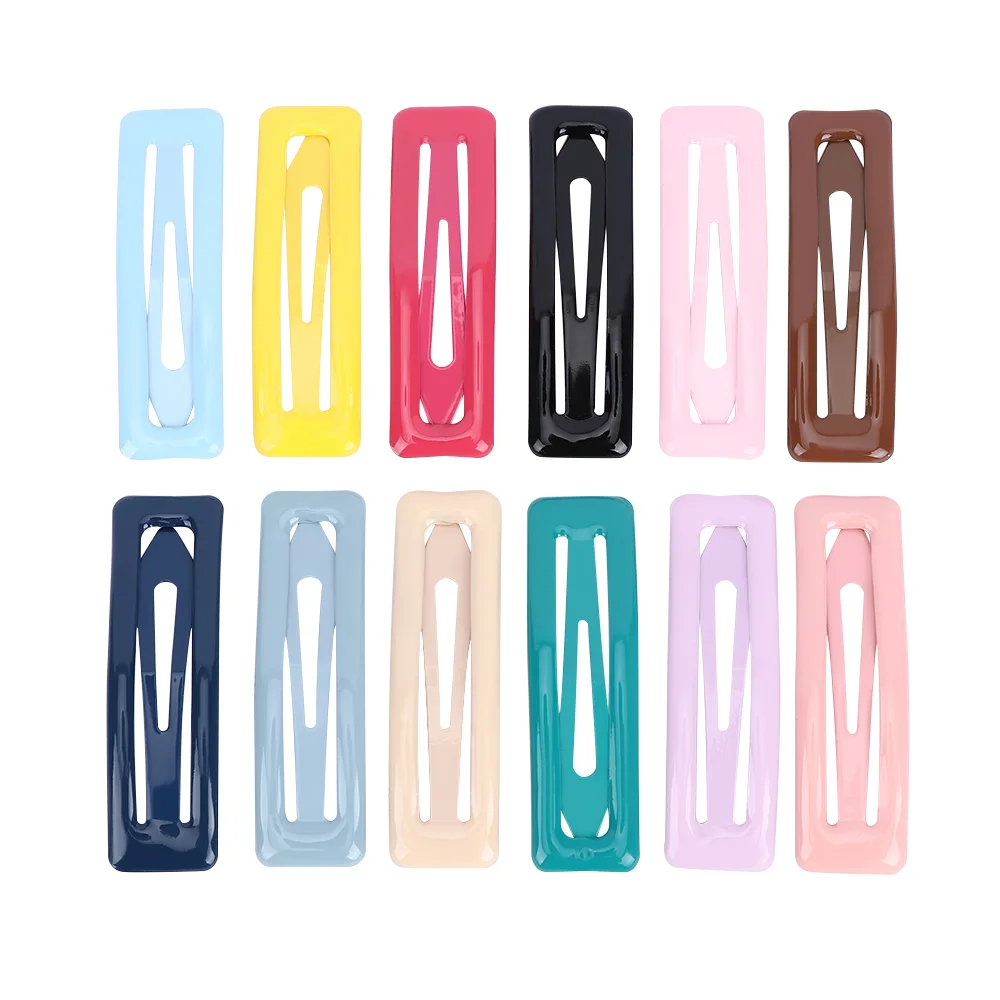 New Girls Cute Glitter Hairpins Snap Barrette Candy Color Cartoon Side Clip BB Clips Unique Design Simple Hair Accessories