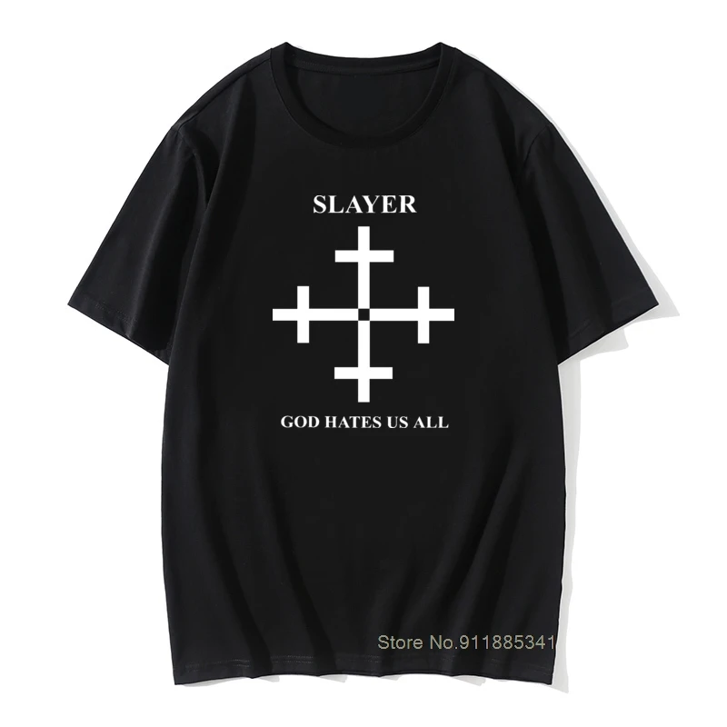 

Мужская хлопковая футболка с коротким рукавом, металлическая футболка в стиле ретро с изображением рассекающего слоя, божества, ненавидения нас всех мужчин, лето 2020