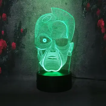 

Marvel Movie Villain Batman Clown Head Stereo 3D LED Battery Night Lamp RGB Bedside Plug Energy Saving Light Teen Holiday Gifts