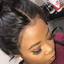 Объемная волна 4*4 кружевные передние человеческие волосы парики предварительно выщипанные с детскими волосами Remy бразильские объемные волнистые кружевные передние парики средняя часть