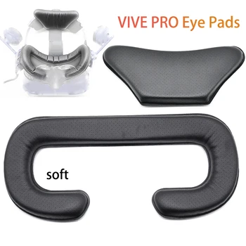 Fodera per cuscino in pelle cuscinetti per gli occhi tappetino in spugna accessori per realtà virtuale maschera morbida in schiuma per il viso a prova di sudore per HTC Vive PRO Headset