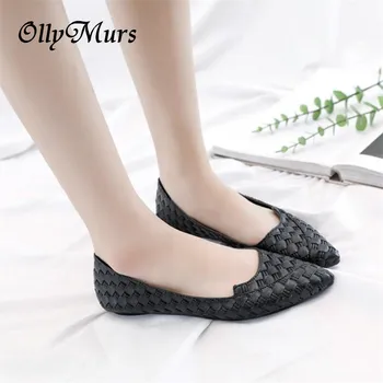 

Women Flats Fashion Pointed Toe Shoes Woman Loafers Summer Fashion Sweet Flat Casual Shoes Women Zapatos Mujer Plus Size 35-40