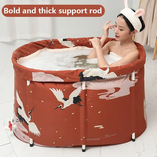 Bañera portátil plegable para adultos, bañera familiar, piscina para niños,  Spa, Sauna, bañeras de agua - AliExpress