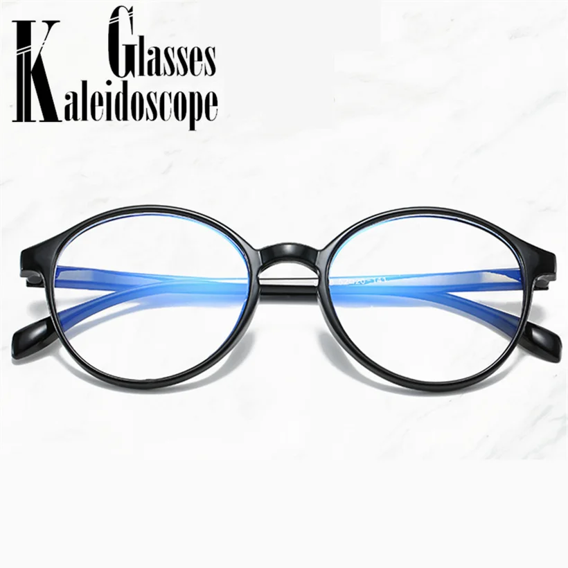 Женские очки с прозрачными линзами, оправа для мужчин, анти-синий светильник, круглые очки для компьютера, прозрачные оптические оправы для очков