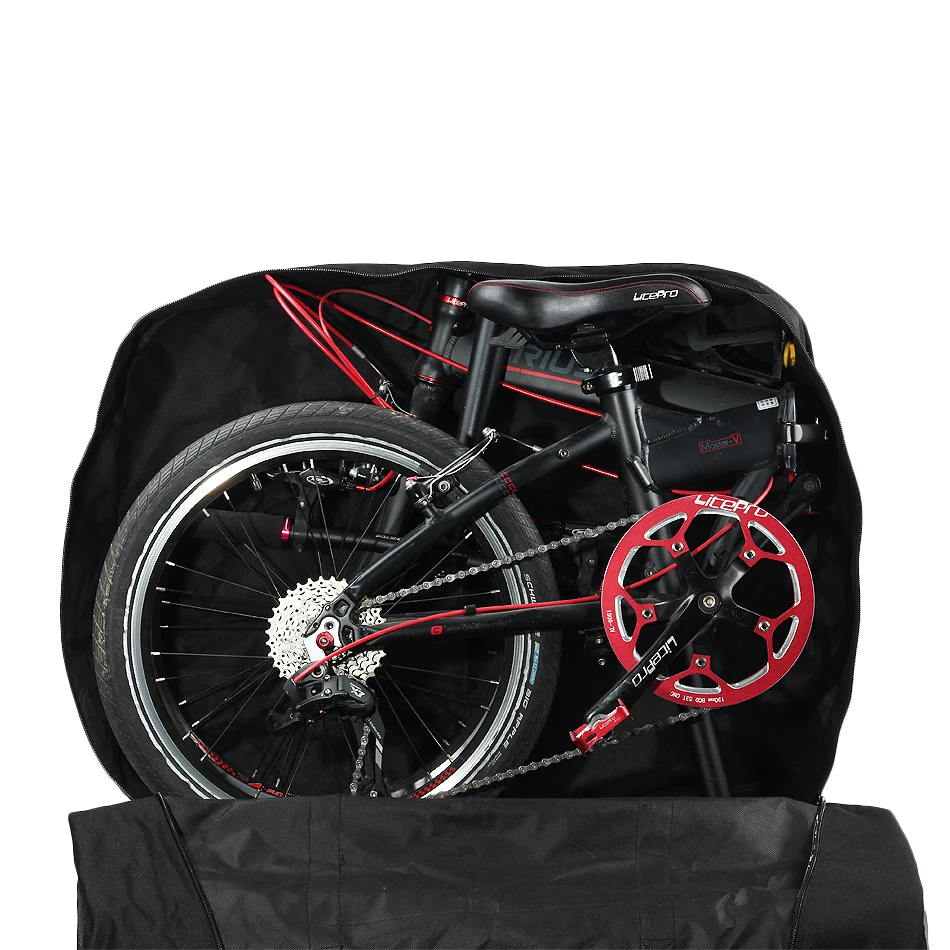 for 14-20 inch Suitable for Most Common Brands Brompton Dahon Giant Birdy Oyama lamaki:lab Transport bag Carrying Case Folding Bike black Water-repellent Robust Quality