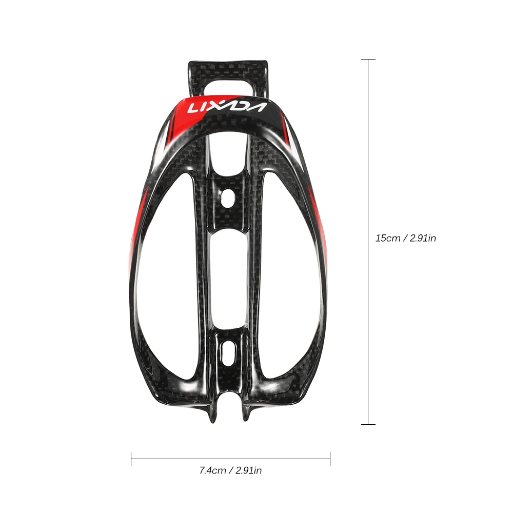 Lixada 2 шт MTB держатель бутылки для воды велосипед кронштейн для бутылок карбоновый держатель для бутылки волокно бутылка для воды клетка дорога 15*7,4*7,4 см