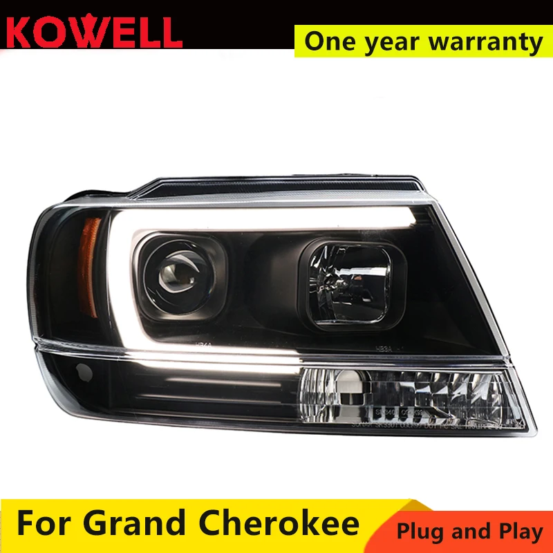 KOWELL для JEEP Grand Cherokee 1999-2004 светодиодный задний фонарь динамический сигнал поворота