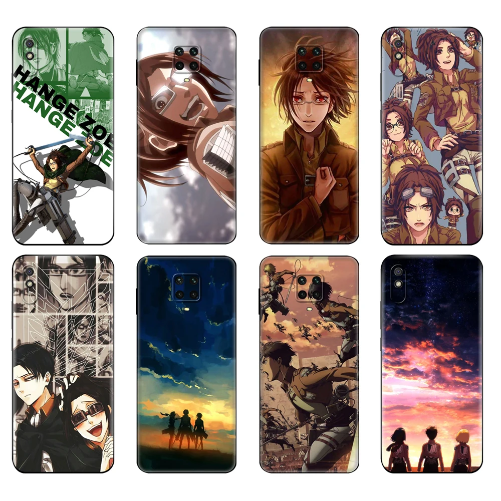 Custodia In Tpu Nera Per Xiaomi Redmi 7A 8 8A 9 9A 9C Custodia Redmi Note 8T 8 Pro T Note 9 9S 9 Pro Custodia Attack On Titan Hanji