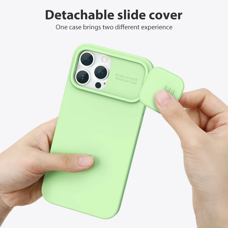 NILLKIN CamShield Magnetic Case with Slide Camera Protection - Silky Liquid Silicone Cover