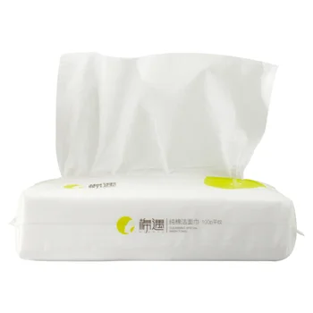 

80pcs Disposable Washcloth Non-woven Fabric Cleansing Face Towel Facial Tissue for Travel Home (White, 80pcs/Box)