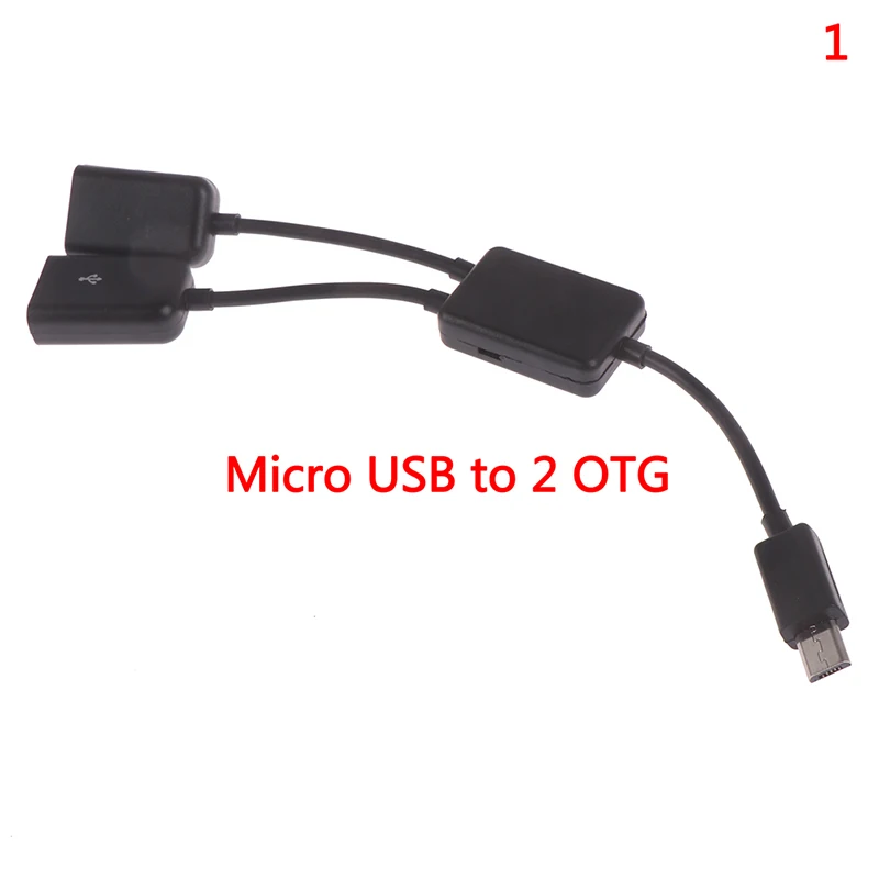 USB / Type C to 2 OTG Dual Port HUB Cable Y Splitter for Tablet Android Mouse Keyboard USB Type-C Adapter Converter