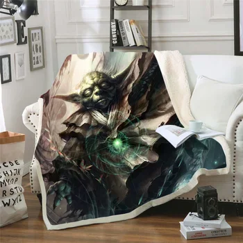 

Star wars blanket plush cartoon sherpa fleece microfiber Blanket Velvet Warm Sheet Office Nap Blanket bedspread dropship 004