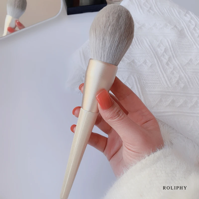 1 Piece Large Fluffy Soft Hair Cosmetic Brush,Loose Powder Brush