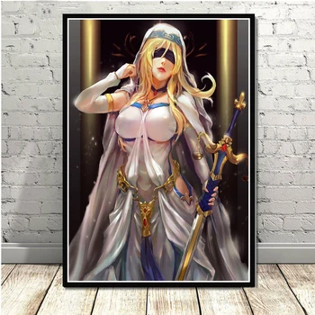 Goblin Slayer Anime Beings and Cute Girls Wall Art Printed on Canvas 3