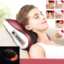 

Cervical Spine Massager Vibrator Heating Kneading Infrared Therapy Multi-Functional Shoulder Neck Waist Back Massage Pillow