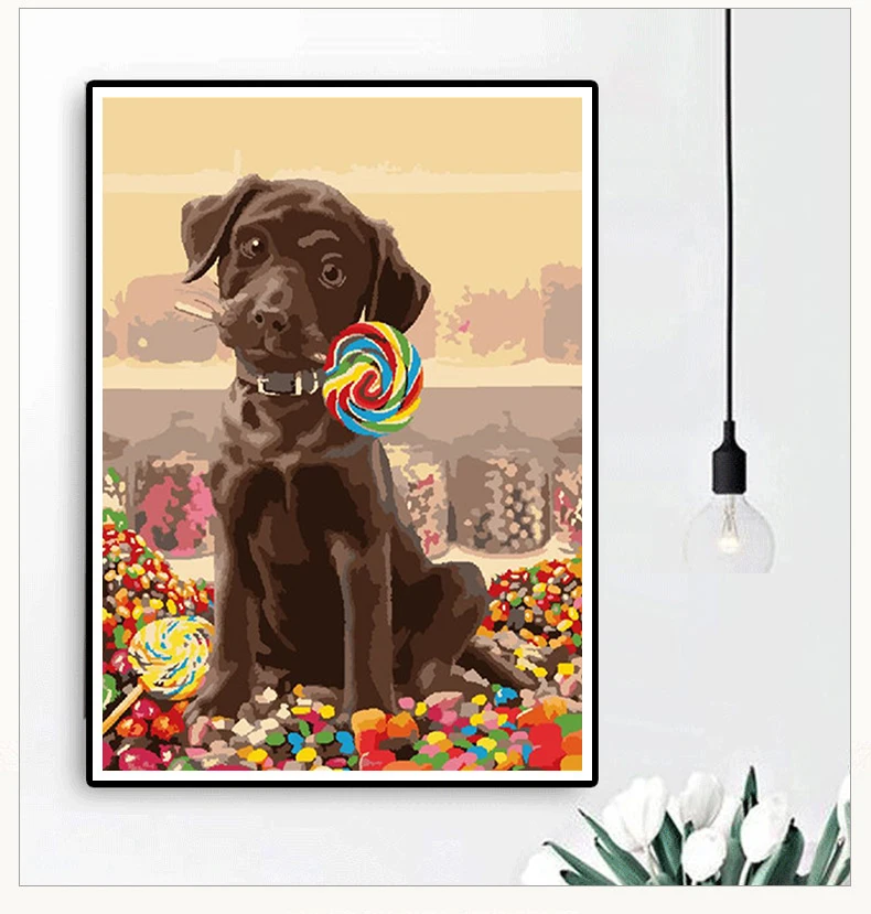 Pinscher En Miniatura DIY 5D Pintura De Diamante Mascota Perro Mural Mano Bordado De Diamant Punto De Cruz Decoración De La Pared Del Hogar Venta Regalo Para Niños - AliExprs 15