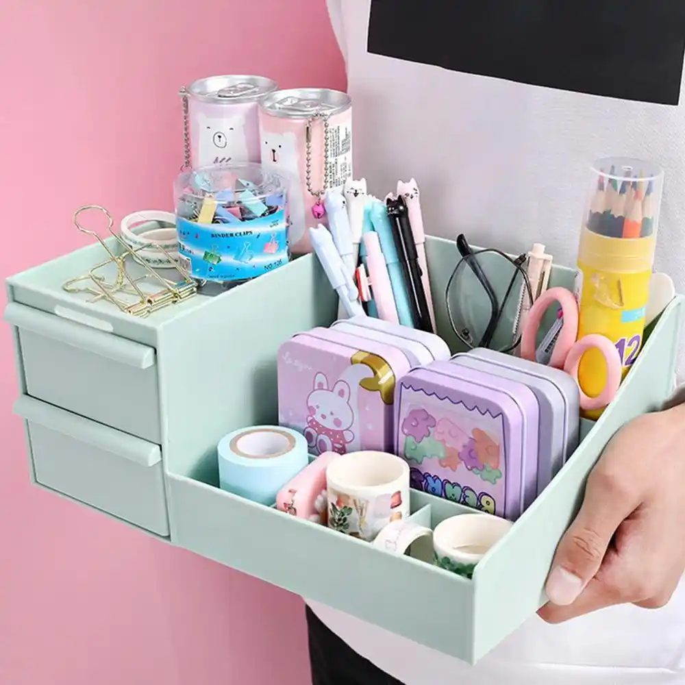 Deli 1pcs Cute Pen Holder Desk Organizer Locker Stationery Organizer
