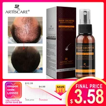 Спрей для роста волос ARTISCARE Essence способствует росту волос питает корни волос густые блестящие предотвращающие выпадение волос для мужчин и женщин