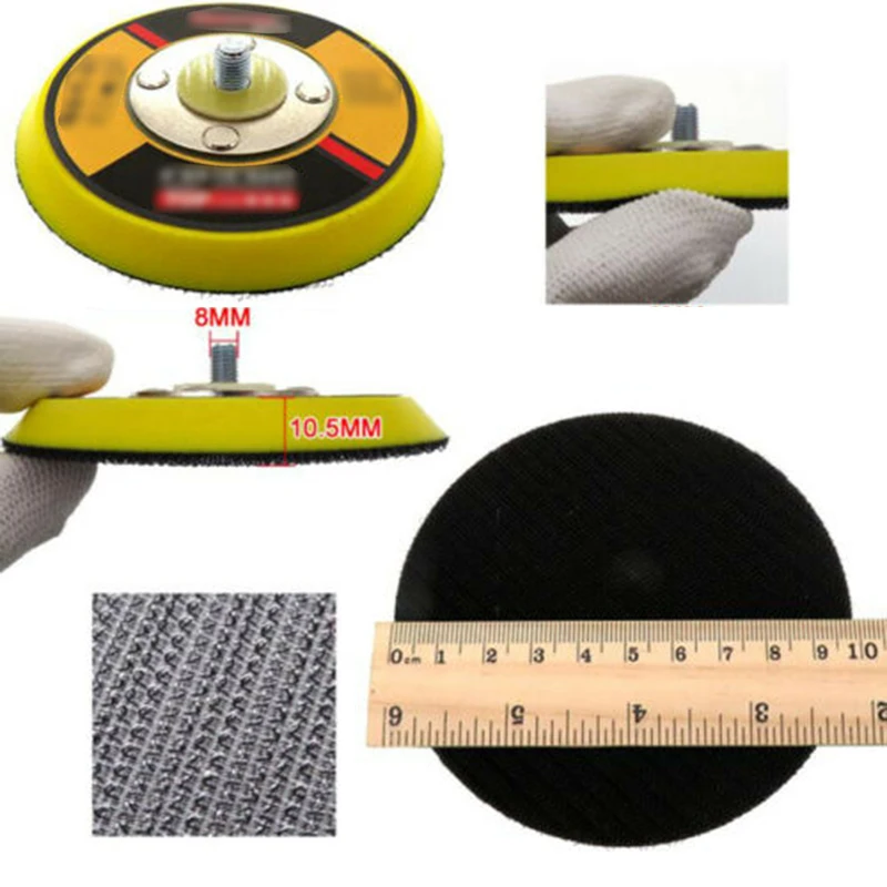 4 Action Random Orbital Sanding Pad Air Pneumatic Sander Grinder Tool Prop New