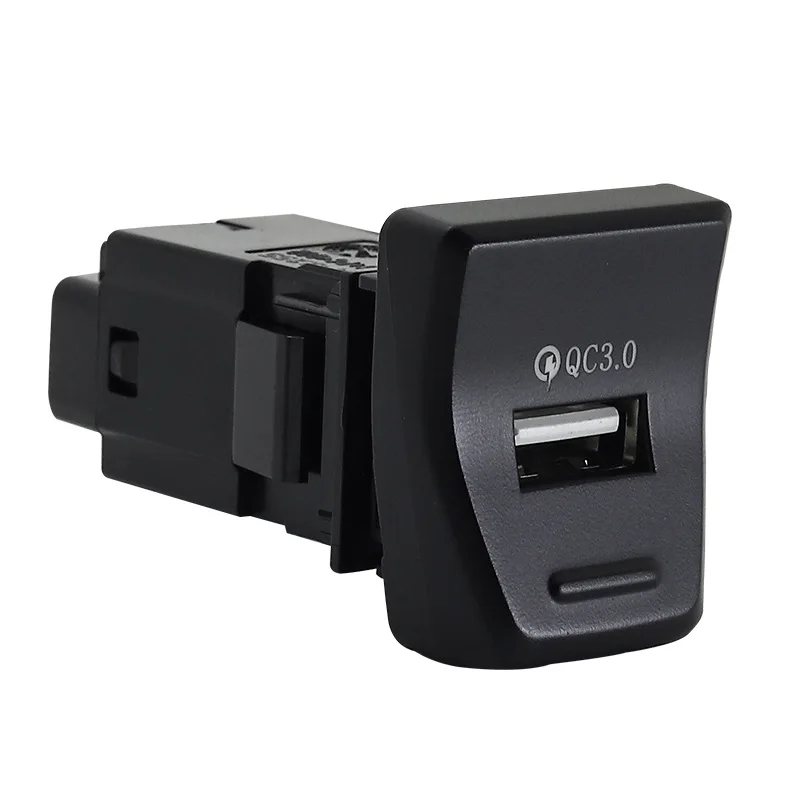 Car Charger For Toyota RAV4 2019 2020 5th Central Control Position QC3.0 Car Charger Lossless Upgrade Charging Socket Port