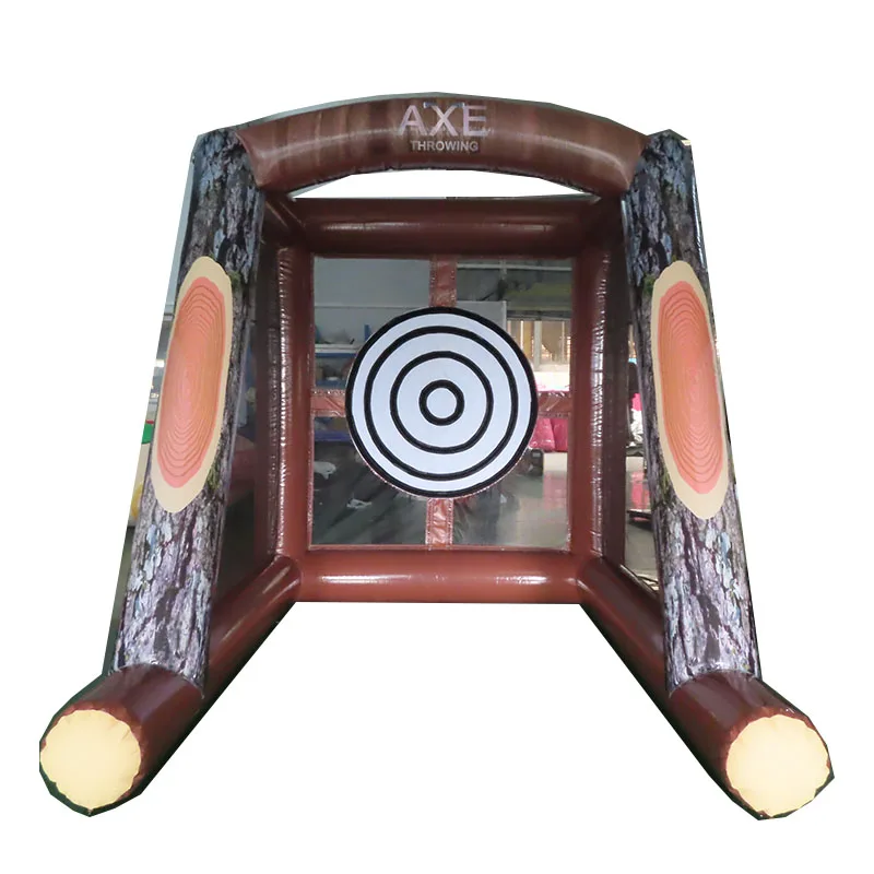 

Hot Sale 3x2.5x2.7mh Axe Throw Commercial Sports Games PVC Inflatable LumberJack Funny Carnival Party