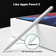 

For iPad pencil with Palm Rejection Tilt, Capacitive Pen for Apple pencil 2 1 iPad Pro 11 12.9 2018-2021 Air 4 6/7/8th Gen
