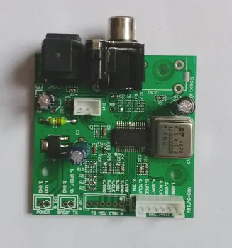 

SPDIF coaxial fiber WM8805 receiver board, I2S output, left-aligned output, right-aligned output
