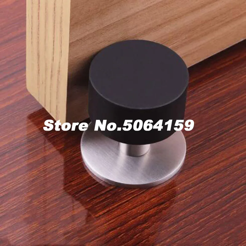 

New 304 Stainless Steel Door Stop Door Collision Anti-collision Device Rubber Limit Device Glass Door Safety Block