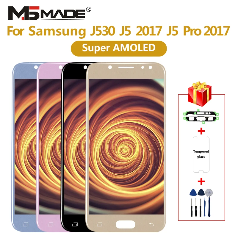 

Super AMOLED For Samsung Galaxy J5 2017 J530 LCD Touch Screen Digitizer For Galaxy J5 pro J530F J530FM Assembly Part